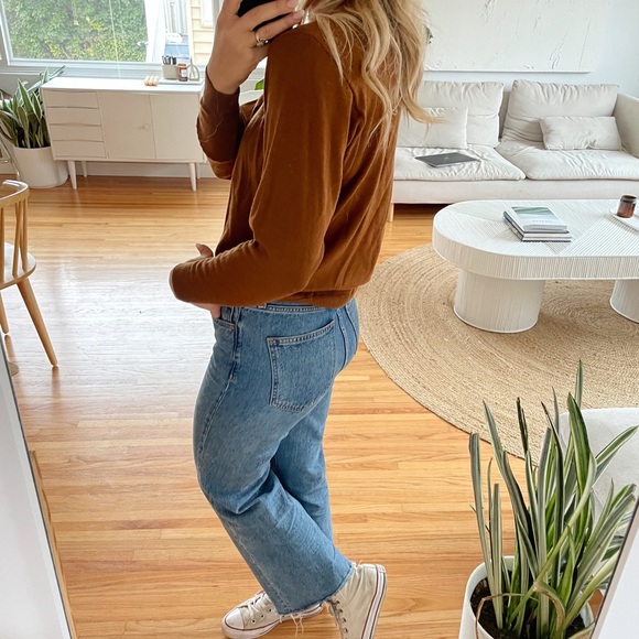 Vintage 30% Wool Burnt Orange Crewneck - Picture 9 of 9